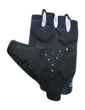 Chiba Fahrrad-Handschuhe Ergo (Dreidimensional geformte, flexible Innenhand) schwarz/gelb - 1 Paar